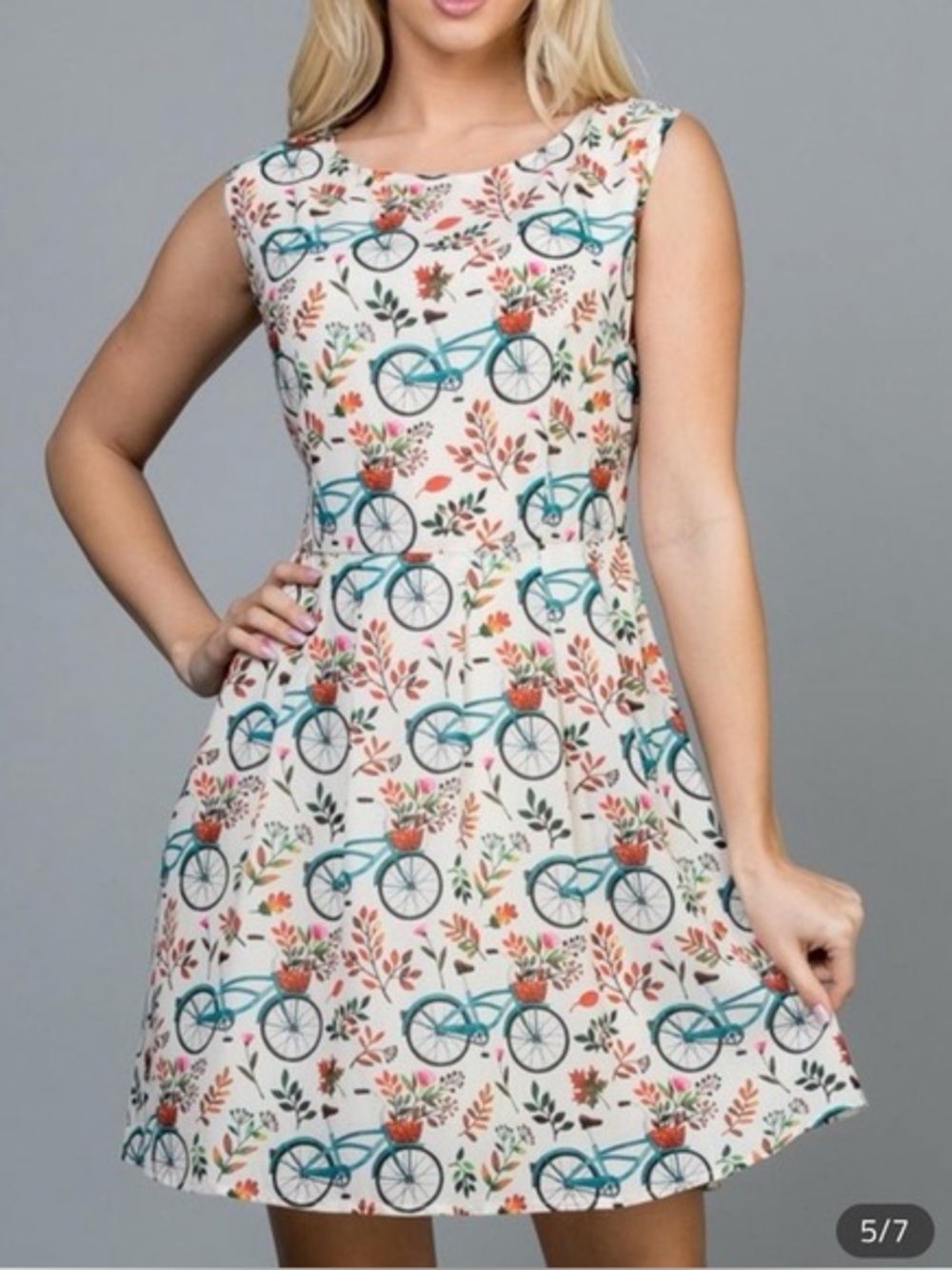 LA Soul Bicycle print dress size XL